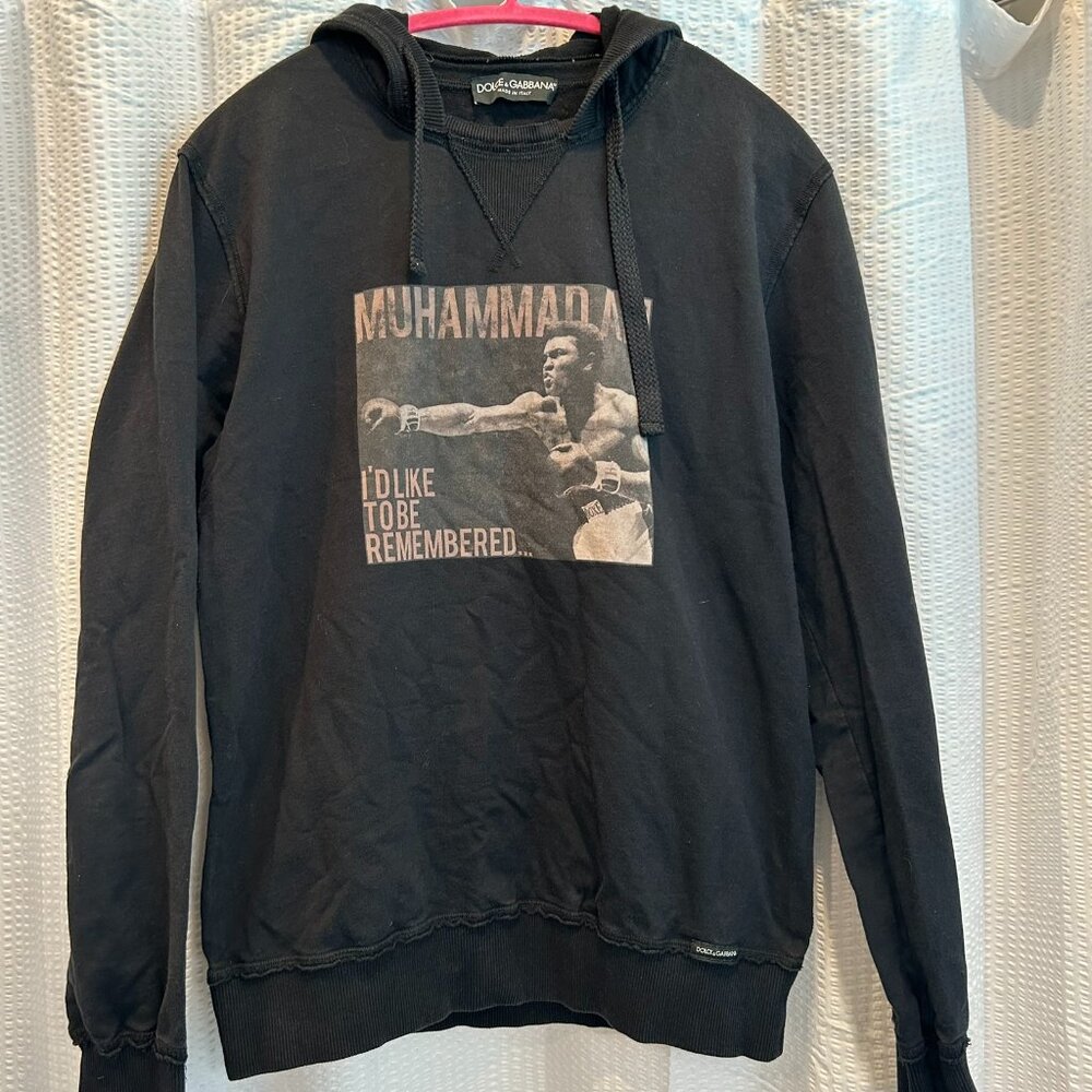 Mens Dolce & Gabbana Hoodie Size 46 Muhammed Ali